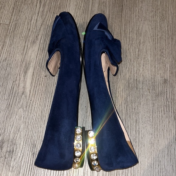 MIU MIU Suede Bow Accents Loafers - Picture 13 of 14